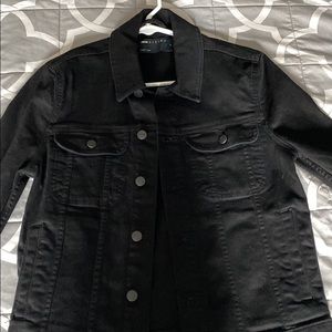 I am selling a black Denim Jacket Size small